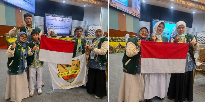 
 MTs Al-Yasini Raih Tiga Medali di ASEAN Olympiad Trengganu Malaysia