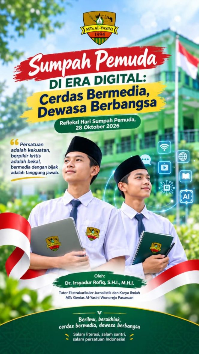 
 Refleksi Hari Sumpah Pemuda 28 Oktober 2026